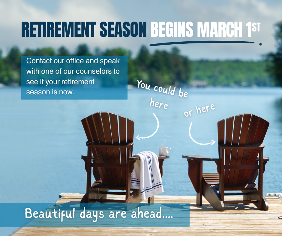 1099R forms are on their way. If you do not receive your 1099R by February 16, 2026, contact our office.